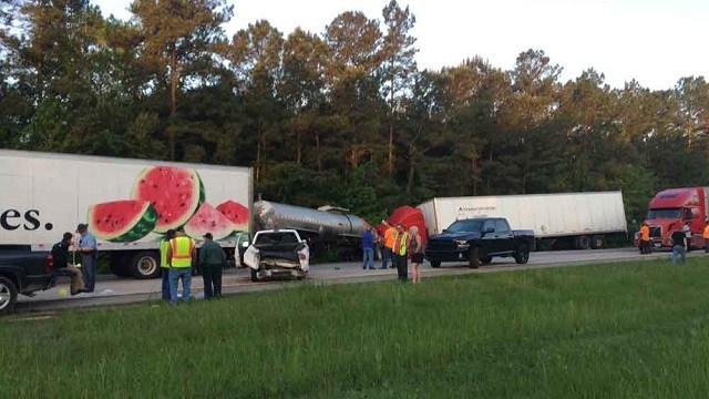 Trucking company sued in fiery Georgia crash that killed 5