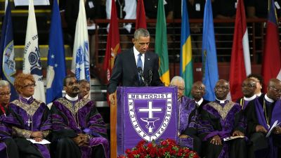 Thousands Attend Obama's Eulogy for Church Shooting Victims