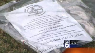 KKK Packets Left on Lawns of California Neighborhood