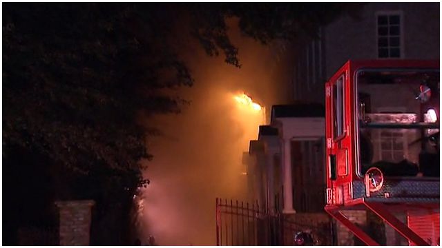 Brookhaven residents evacuated due to townhome fire