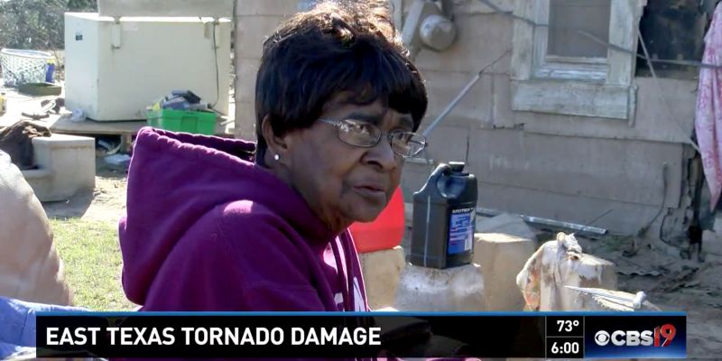 75-Year-Old Woman Lifted in a Bathtub by a Violent Tornado