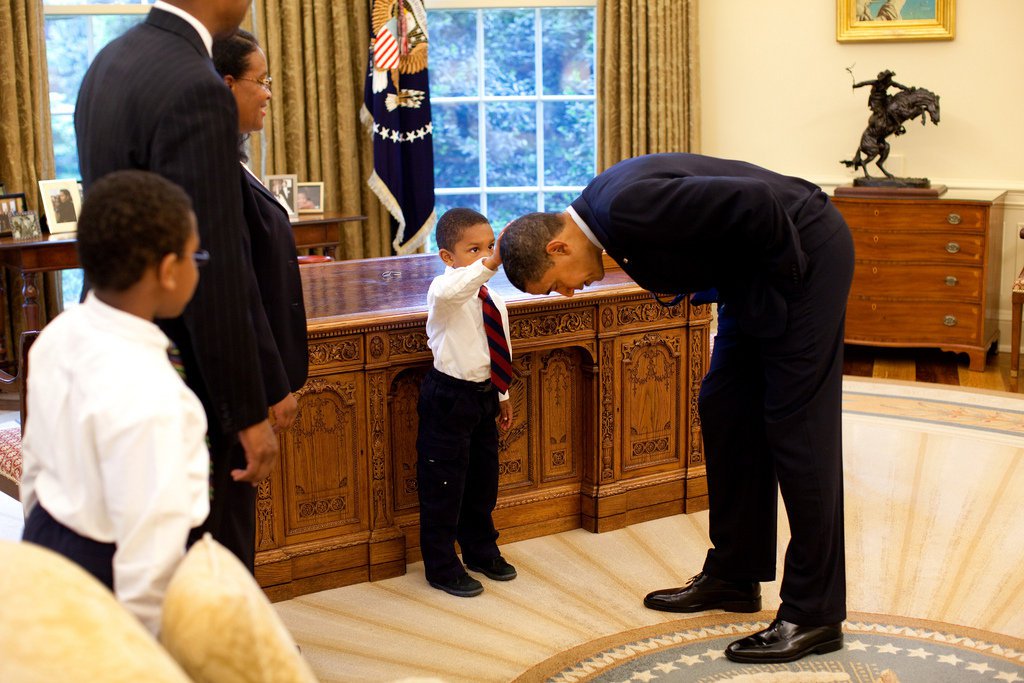 Boy in touching Obama photo looks back on viral moment: ‘It felt just like my hair’