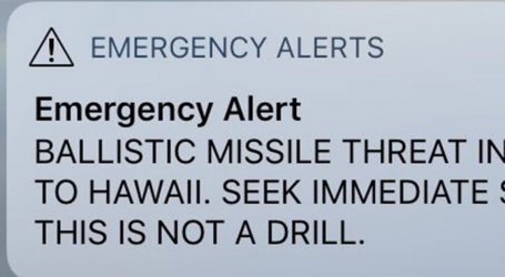 Everyone In Hawaii Just Got A Push Alert About An Incoming Ballistic Missile. It Was A False Alarm.