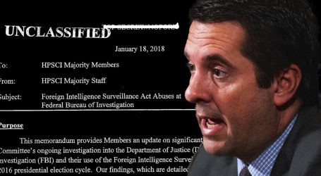 NYT: Maybe the Nunes Memo Was a Right-Wing Scam All Along