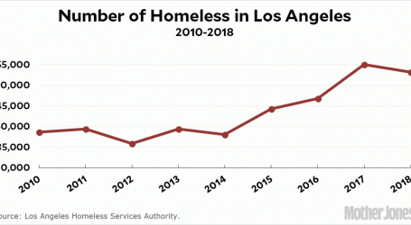Homelessness Shrinks Slightly in Los Angeles