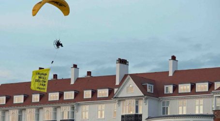 Scottish Police Search for an Anti-Trump Paraglider