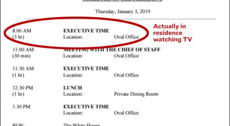 President Trump Spends 60% of Average Day in Executive Time