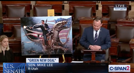 Senate Republicans Tried to Mock Democrats for the Green New Deal. Then Mike Lee Pulled Out His Charts.