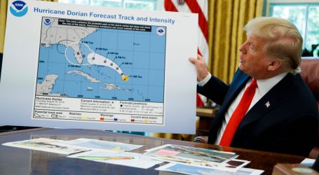Trump Holds Up a Doctored Chart to Try to Show Hurricane Dorian Hitting Alabama