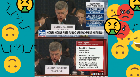 How Fox Is Covering the Impeachment Testimony Vs. How MSNBC Is Covering the Impeachment Testimony