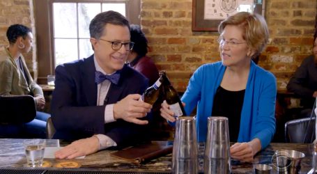 Stephen Colbert Played a “Billionaire Guessing Game” With Elizabeth Warren and I Can’t Stop Laughing