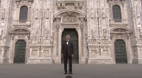 Watch Italian Singer Andrea Bocelli Perform a Moving Rendition of “Amazing Grace” in Front of an Empty Duomo
