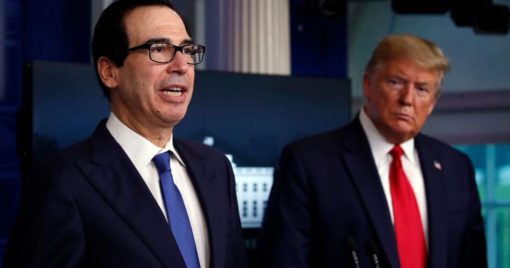 steve-mnuchin-wants-everyone-to-know-it-was-his-idea-to-put-trump’s-name-on-stimulus-checks