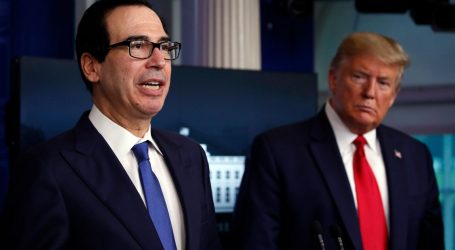 Steve Mnuchin Wants Everyone to Know It Was His Idea to Put Trump’s Name on Stimulus Checks
