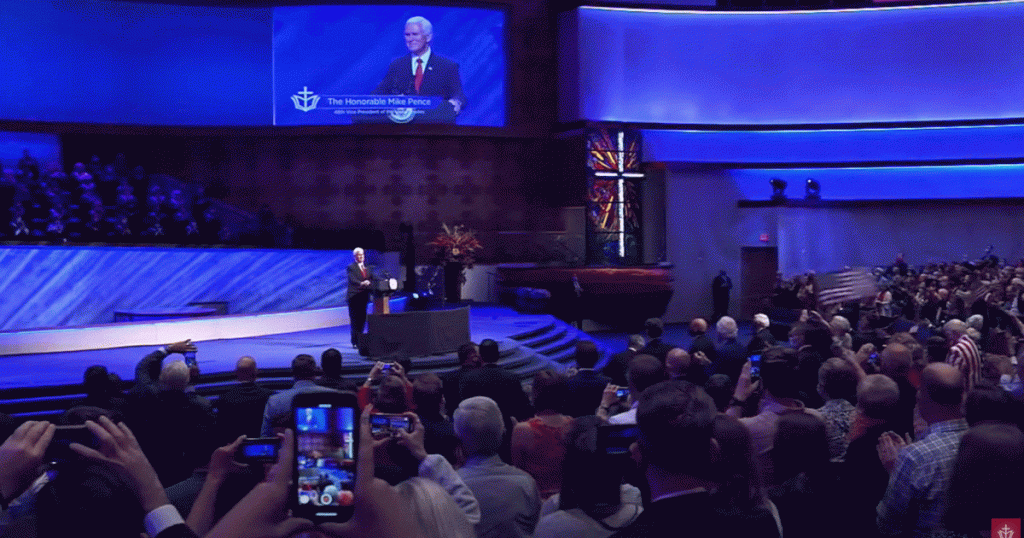 as-covid-19-surges-in-texas,-pence-visits-a-dallas-megachurch