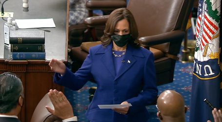 In Her First Act as VP, Kamala Harris Swears in Georgia Senators