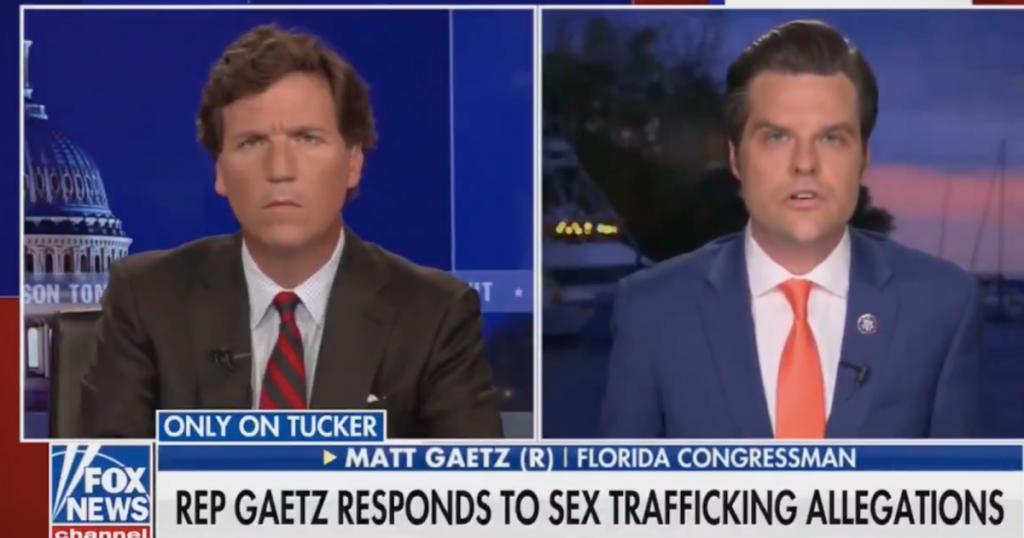 matt-gaetz,-reportedly-investigated-for-sexual-relationship-with-minor,-implodes-on-tucker-carlson