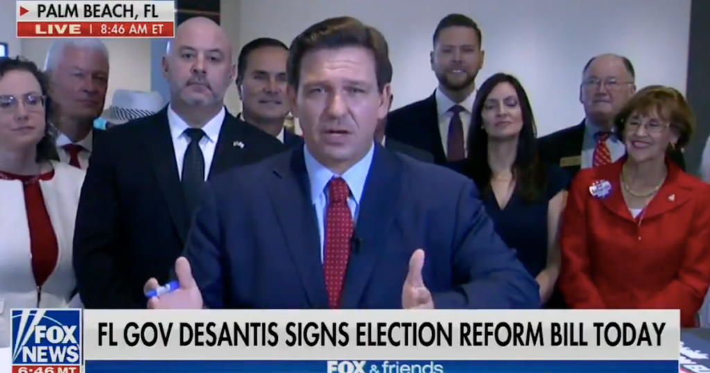 florida-governor-ron-desantis-signs-a-voter-suppression-bill,-and-fox-news-has-the-only-camera