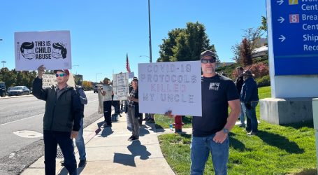 Utah Protesters Claim Hospitals Are Killing People Who Have COVID