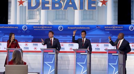 GOP presidential hopefuls tear into each other and absent Trump at second debate
