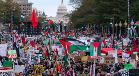 Tens of Thousands Marched in DC, Calling for a Ceasefire in Gaza