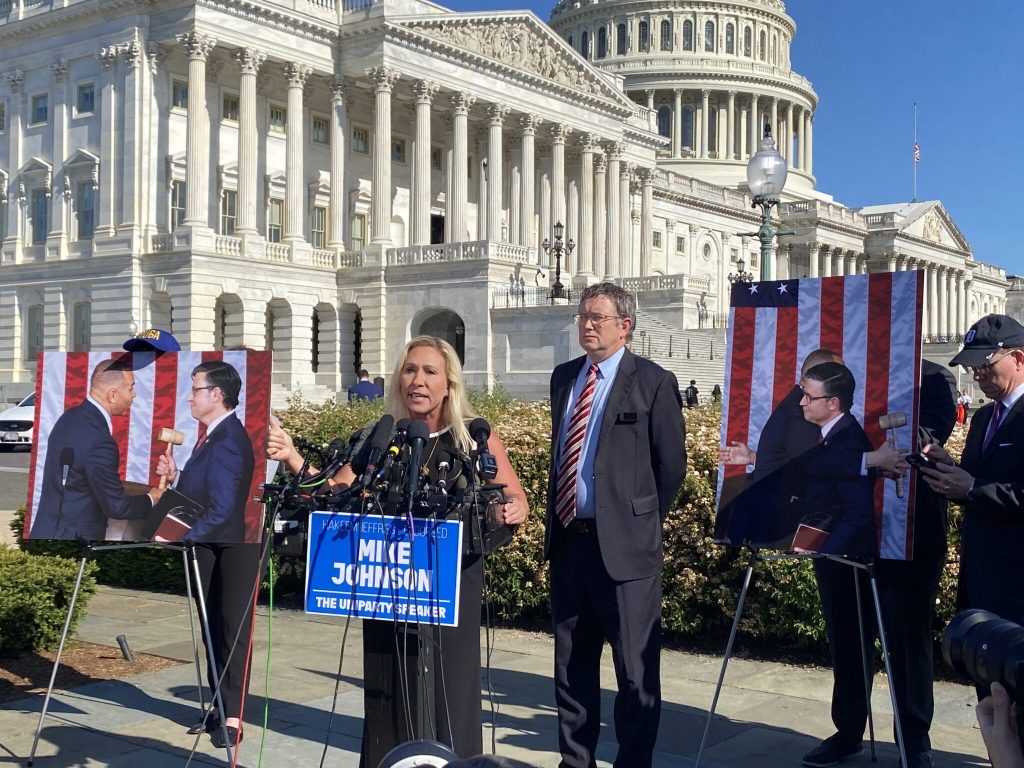 us-rep.-marjorie-taylor-greene-fails-in-attempt-to-oust-house-speaker-mike-johnson
